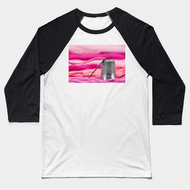 Pink Baseball T-Shirt by EugeJ